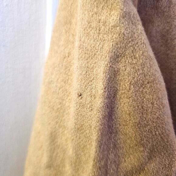 Talbots Camel Hair Mandarin Collar Blazer Sz 14W Old Money Heritage Minimalist - Picture 4 of 5